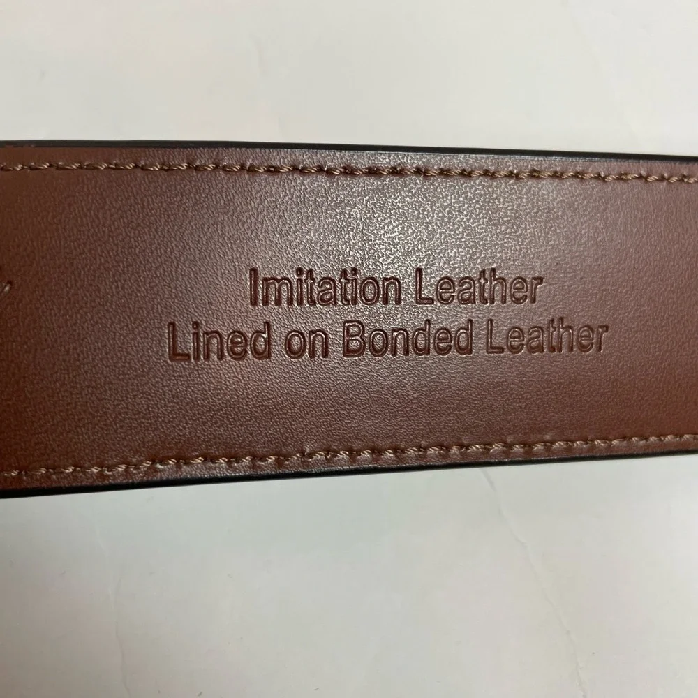 Penguin Munsingwear Men's‎ Brown Belt 42 Faux Leather Classic 1.25
